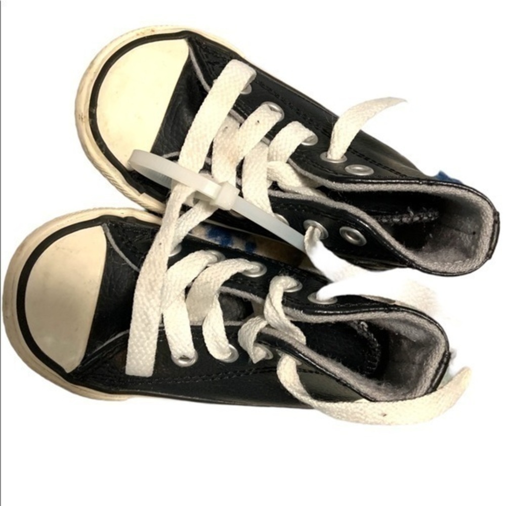 Converse Chuck Taylor All Star Hi Toddler's Shoes Black/Egret/Egret 754401c - Picture 11 of 16